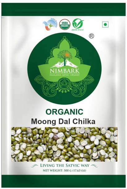 NIMBARK Organic Green Moong Dal (Split/Chilka)