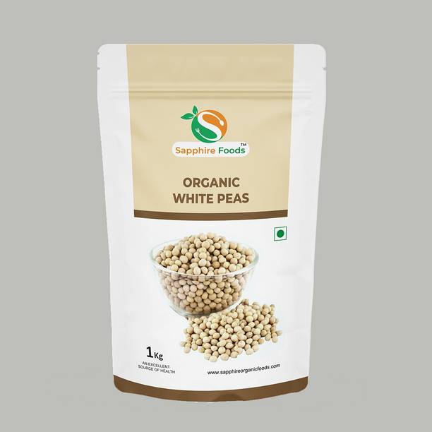Sapphire Foods Organic White Peas (Whole)