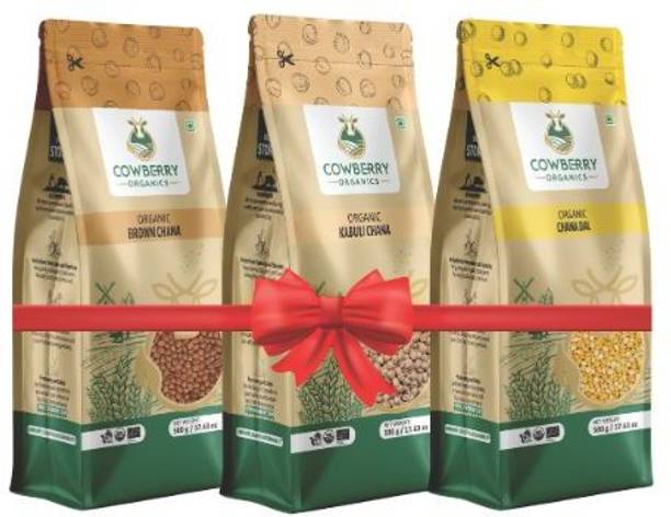 COWBERRY Organic Unpolished Chana Dal (Whole)