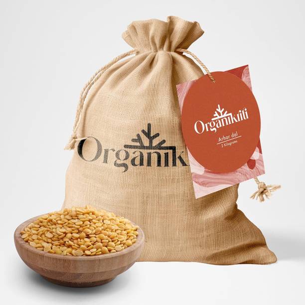 Organikriti Organic Toor/Arhar Dal (Split) (Natural Chemical Free Tur Dal/Red Gram/Yellow Pigeon Peas)