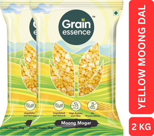 GRAIN ESSENCE Yellow Moong Dal (Split) (Unpolished, Premium Quality)
