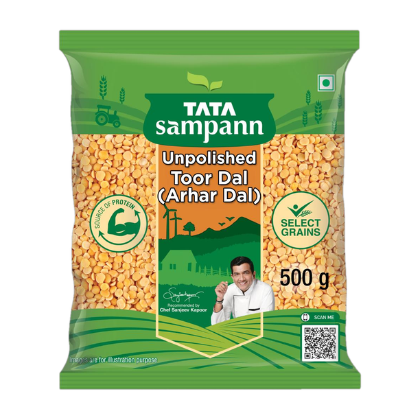 Tata Sampann Unpolished Toor/Arhar Dal (Split)