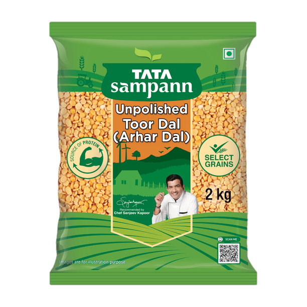 Tata Sampann Unpolished Yellow Toor/Arhar Dal