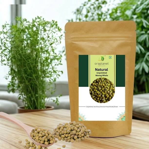 oraplanet Organic Green Moong Dal (Whole) (Moong Whole daal)