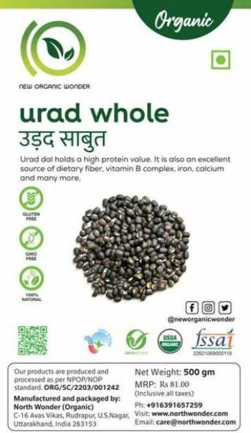 New Organic Wonder Black Urad Dal (Whole)