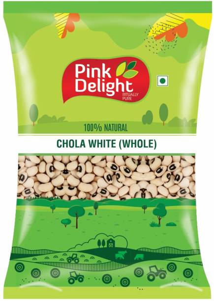 Pink Delight White Lobia (Split) (Dry & Unpolished)