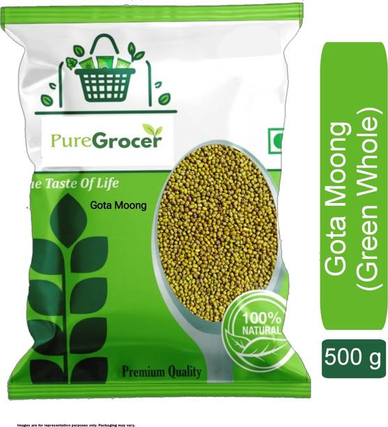Puregrocer Unpolished Green Moong Dal (Whole)