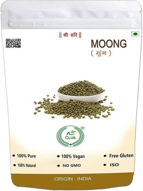 AGRI CLUB Organic Green Moong Dal (Whole)