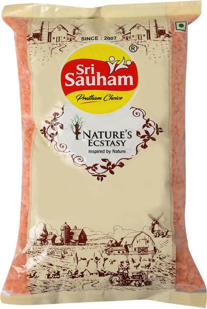 Sri Sauham Masoor Dal (Split) (Premium Malka Masri Dal | Fresh Split Red Lentils-Masoor Malka / Broken Red Daal)