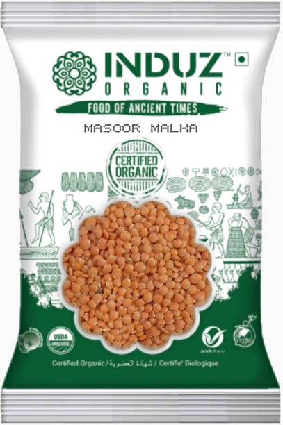 INDUZ ORGANICS Organic Masoor Dal (Split/Chilka)