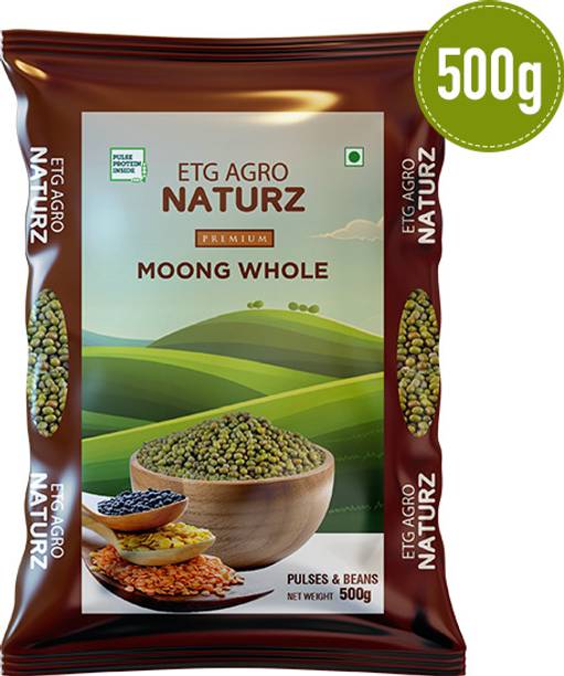 ETG AGRO NATURZ Organic Green Moong Dal (Whole)