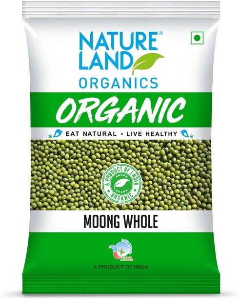 Natureland Organics Green Moong Dal (Whole)
