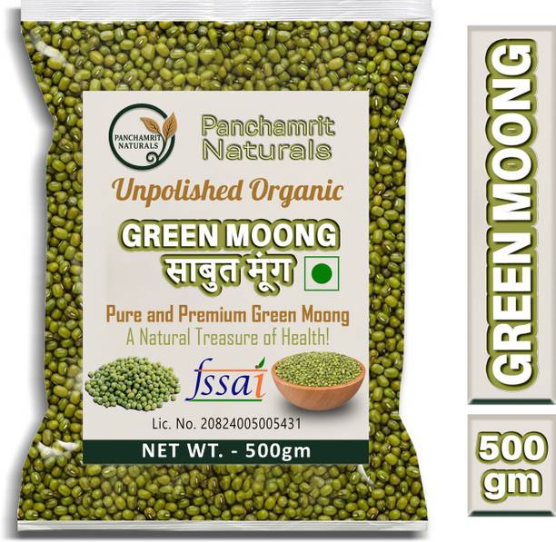 PANCHAMRIT NATURALS Organic Green Moong Dal (Whole) (Whole Moong)