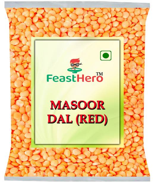 Feasthero Unpolished Red Masoor Dal (Whole)