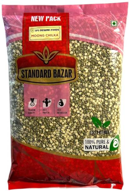 Sps Organic Foods Green Moong Dal (Split/Chilka) (Moong Dal Split)