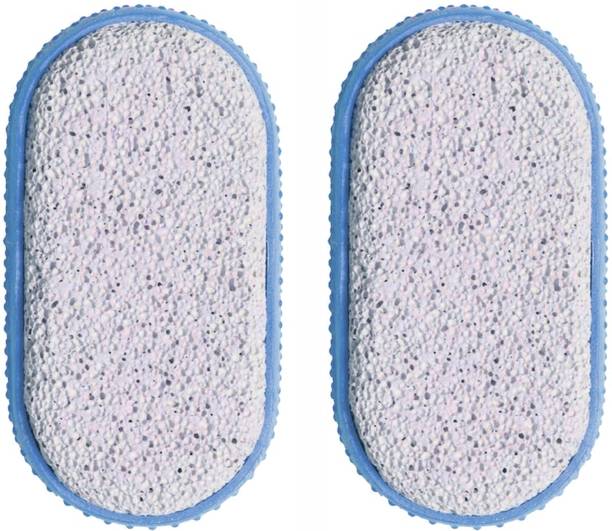GUBB Exfoliating Pumice Stone with Rubber Grip | Callus Remover | Foot Scrubber | Dead Skin Remover for Feet | Pack of 2