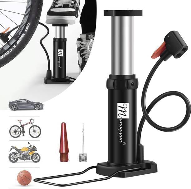 Manogyam Multifunctional Portable Pump Bike, Bicycle Air Pump fits Universal Presta Ball, Bicycle, Football Pump, Motorcycle Pump