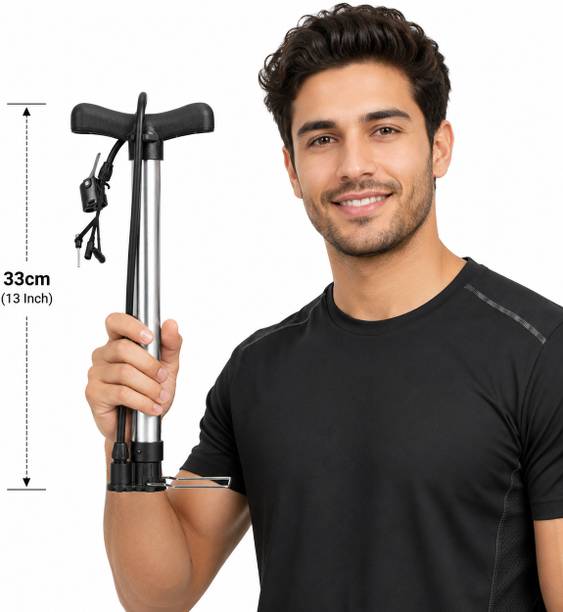 Shopeleven Bicycle Air Pump with Needle & Dual Valve | Portable Pump Inflating Bicycle Ball, Balloon, Basketball Pump, Bicycle, Float, Football Pump, Handball Pump, Volleyball Pump Pump