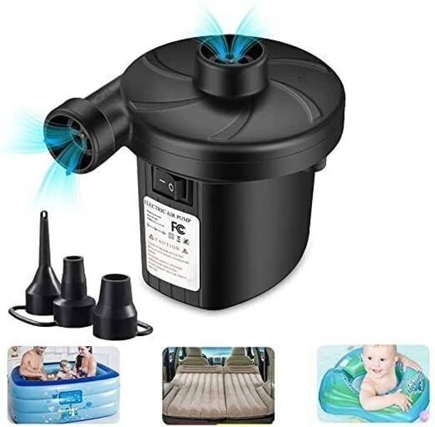 Kidoyz Portable Electric Air Pump with 3 Nozzles or Air Mattress,Swimming Pool,Balloons Inflatable Furniture Pump