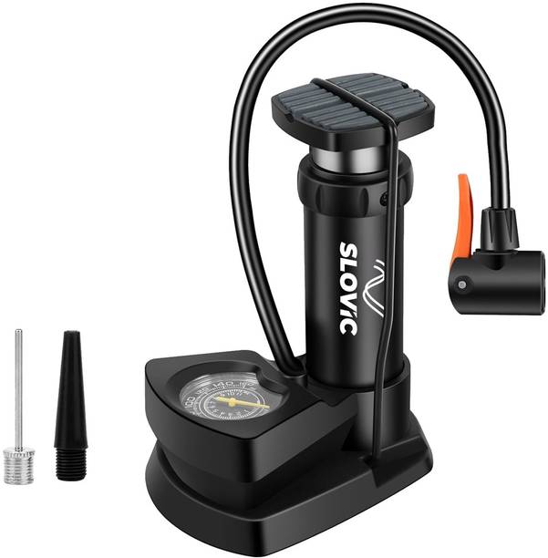 SLOVIC Cycle Pump Build for MultiPurpose Use - Easy To Carry | Bicycle, Basketball Pump, Motorcycle, Football Pump, Ball, Volleyball Pump, Car Pump
