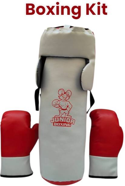 WriteChoice Red and White Junior Boxing Kit for Junior Punching Bag Chain