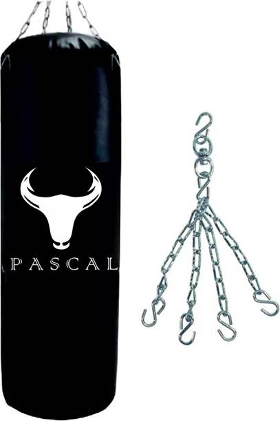 Pascal 3 feet Medium heavy canvas punching bag with Steel Chain Hanging Bag Hanging Bag
