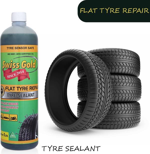 swiss gold Tubeless Tire Sealant Anti Puncture auto repair Liquid for Bike & Car Tubeless Tyre Puncture Repair Kit