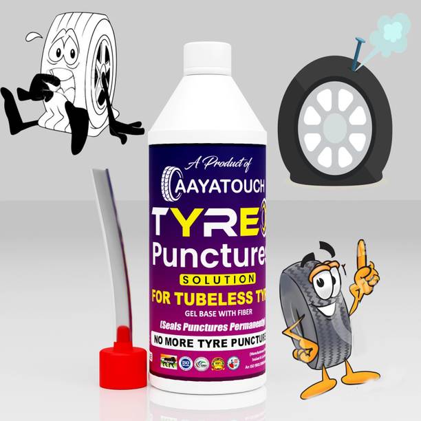Aayatouch tyre repair kit puncture for tubeless tyre Tubeless (500ml Pack Of 1) Tubeless Tyre Puncture Repair Kit