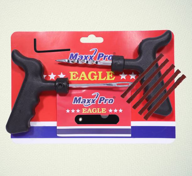MaxxPro Tyre Puncture Repair Tool Set For Car/ Motorcycle Truck Portable Tubeless Tyre Puncture Repair Kit