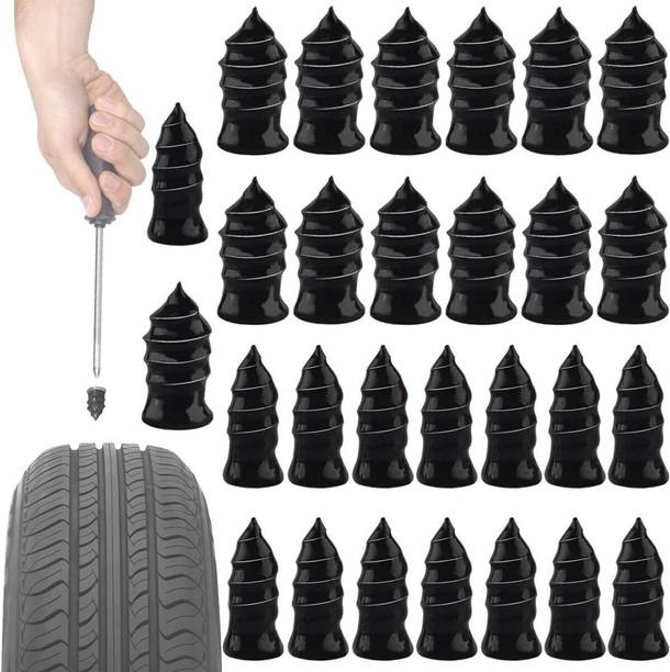 LokkiEnterprise 10 Pcs Tire Repair Rubber Screws, Car Motorcycle Fast Tire Puncture Tools_w1Z2 Tubeless Tyre Puncture Repair Kit