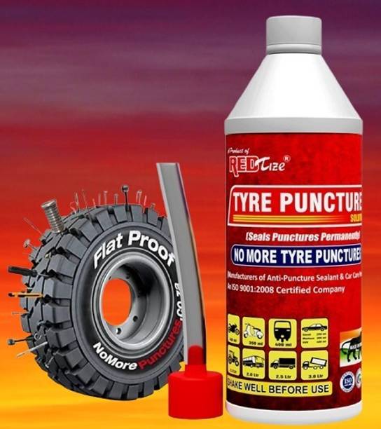Redtize Tyre Sealant | Anti Puncture Liquid Tubeless Tyre Puncture Repair Kit