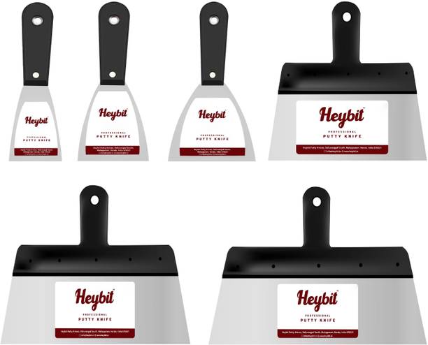 Heybit Flexible Steel Putty Blades | Plaster Wall Repair Tool for Smooth Finishing Stiff Putty Knife