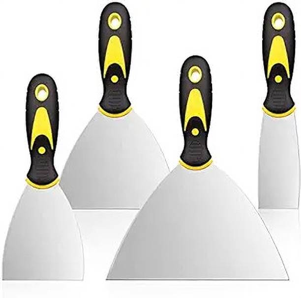 HASTHIP Putty Knife Set Metal Scrapers for Drywall and Wallpaper Flexible Putty Knife