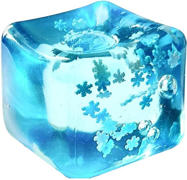 OMADORE Snowflake Ice Cube Squishy Stress Ball for Kids & Adults Bath Toy