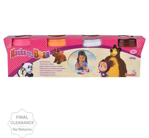 Masha And The Bear Soft Dough Multicolor Putty Toy