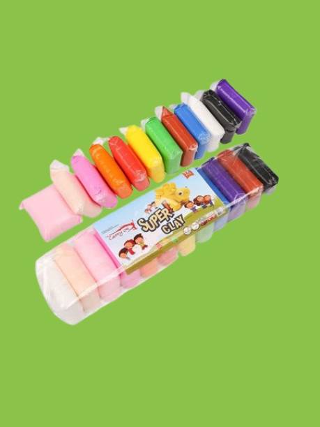 PARIVRIT Air dry Clay 24 Colors Set For Kids Multicolor Putty Toy