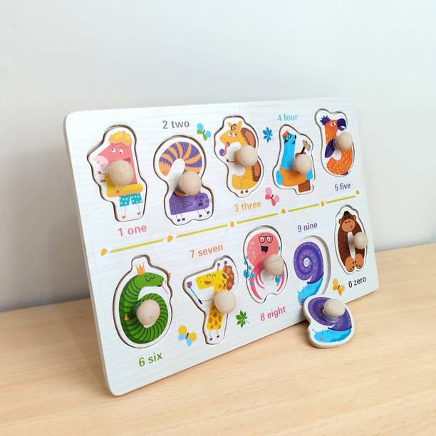 WUDLY Wooden Number Learning Puzzle For Kids