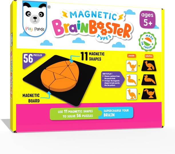PLAY PANDA Brain Booster Type 3 (small) - 56 puzzles designed to boost intelligence