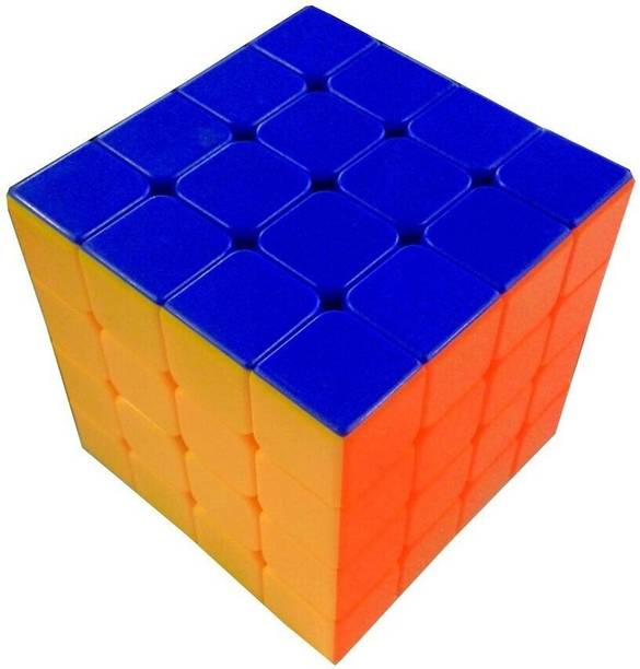 Authfort 4x4x4 Stickerless Magic Rubick Cube with Adjustable Tightness CB34