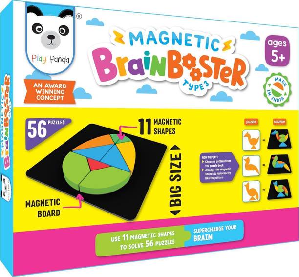 PLAY PANDA Brain Booster Type 3 (big) - 56 puzzles designed to boost intelligence