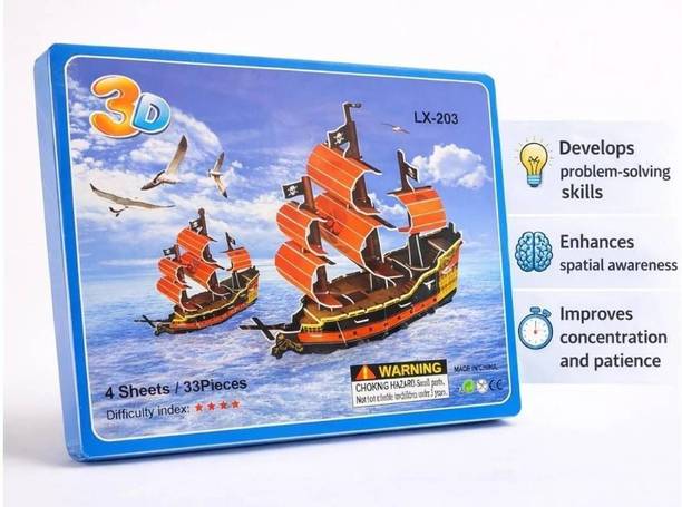 NPME 3D Puzzle Ship for Kids