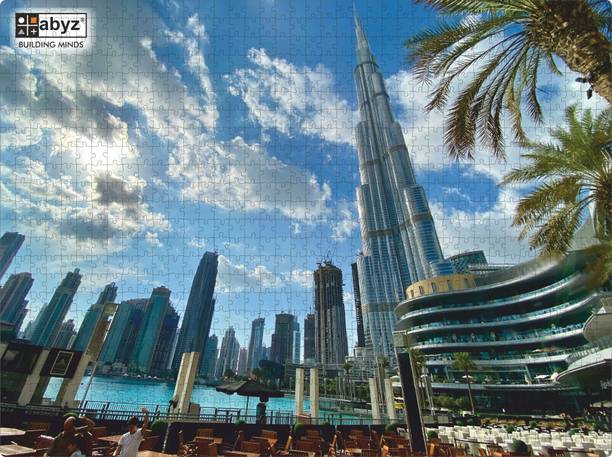 ABYZ Burj Khalifa Wooden Puzzle Play and Learn Educational Wooden Jigsaw Puzzle 1000 Pieces