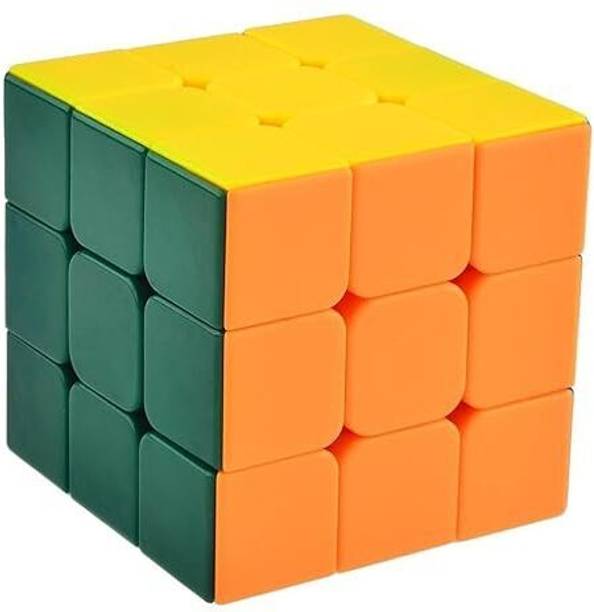 kelosk cubes 3x3 high speed sticker less magic puzzle cube game toy multicolor