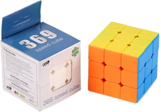 bazinga kid's funverse BAZINGA CUBES 3 X 3 Sticker Less HIGH Speed Cube | Smooth & Fast Turning