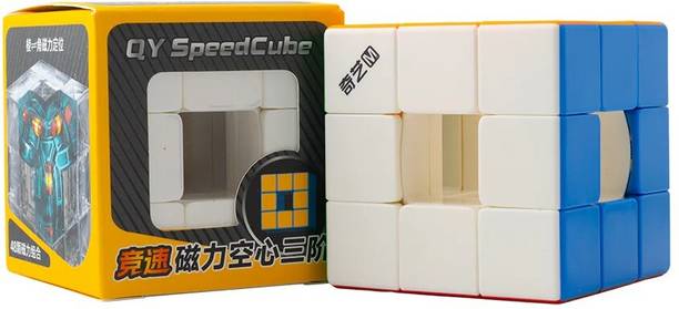 Cuberkart QiYi Racing Void Cube Magnetic 3x3 Speed Puzzle Hollow Design Smooth Turning