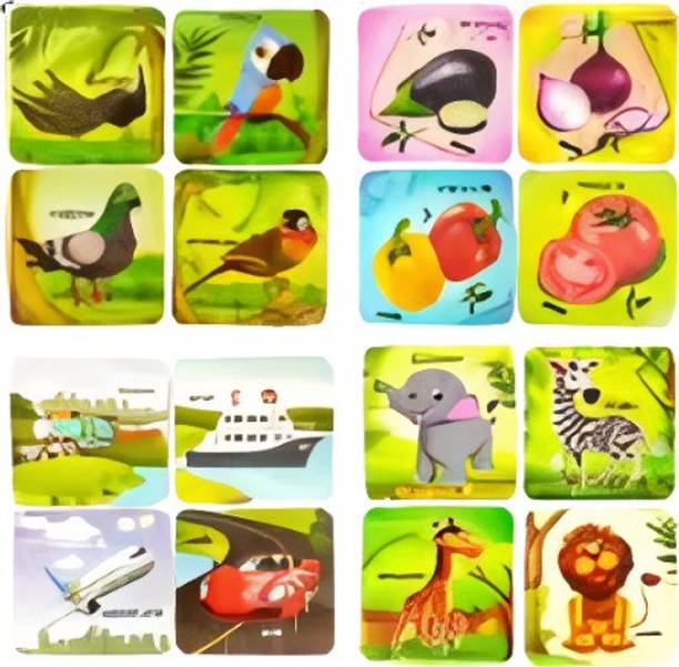 Mastermart Set Of 4 Jigsaw Puzzle , 4 Set Containts Of Education 16 Jigsaw Puzzle