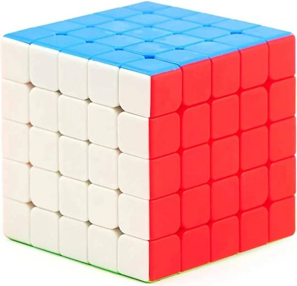 Jeevan jyoti agency 5x5 High Speed Super Smooth Cube Stickerless (PACK OF 1)