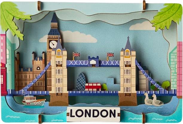 DOCSTEM London Bridge - 3D Postcard Puzzle | STEM Education Kit | Wooden Puzzle Kit