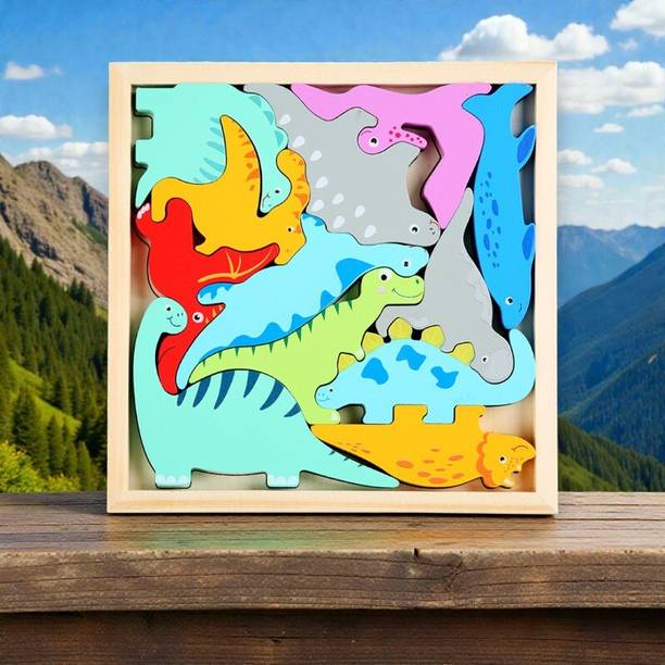 VHD Wooden Dinosaur Jigsaw Puzzle for Kids DP87 (1 Pieces)