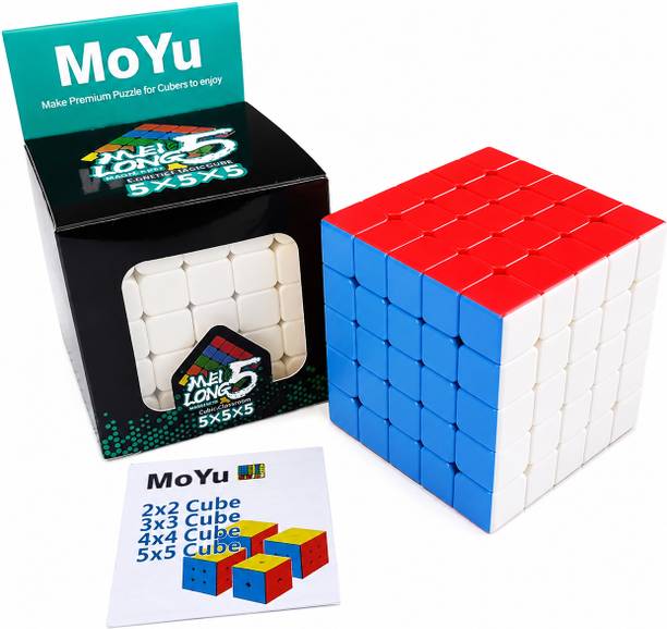 Zeeshan enterprises MoYu 5x5 Stickerless Speed Cube 5x5 Magic Cube Puzzle for Kids Adults Brain Game